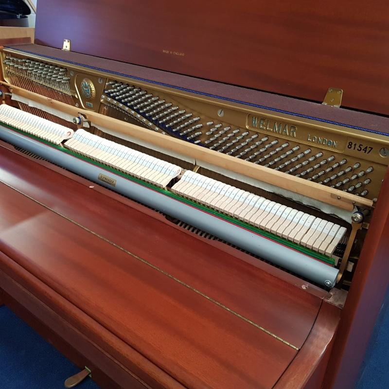 Welmar A2 upright Piano in mahogany – Gallery image – Roberts Pianos Oxford