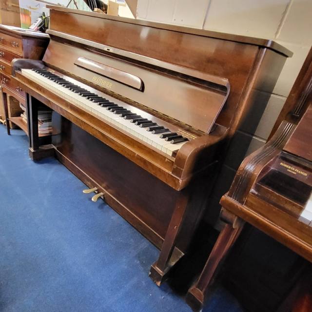 Bluthner upright Piano in mahogany – Inventory thumbnail – Roberts Pianos Oxford