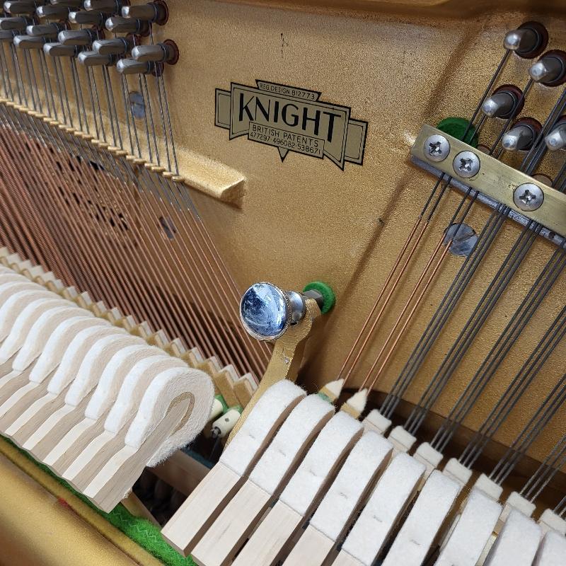 Knight K10 upright Piano in teak – Gallery image – Roberts Pianos Oxford