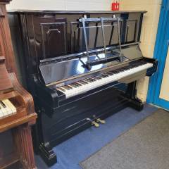 Bechstein 8 upright Piano in Black – Inventory thumbnail – Roberts Pianos Oxford