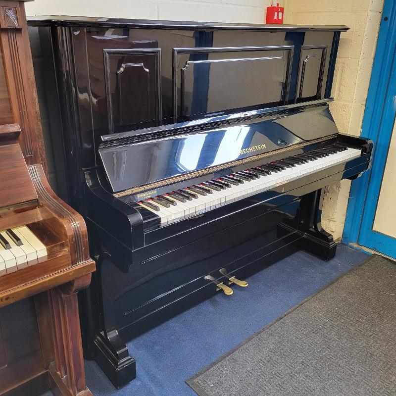 Bechstein 8 upright Piano in Black – Gallery image – Roberts Pianos Oxford