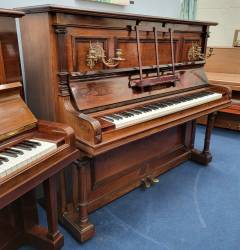 Bluthner upright Piano in rosewood – Inventory thumbnail – Roberts Pianos Oxford