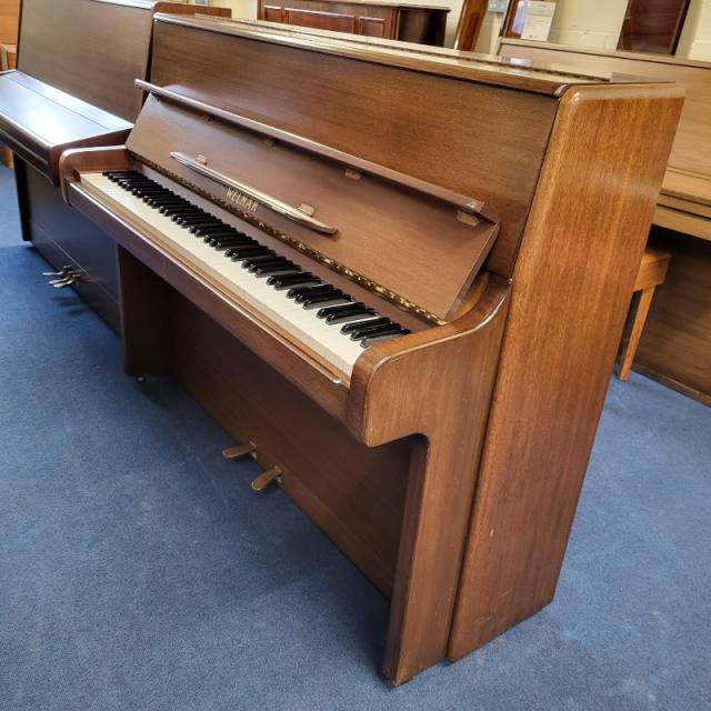 Welmar upright Piano in mahogany – Inventory thumbnail – Roberts Pianos Oxford
