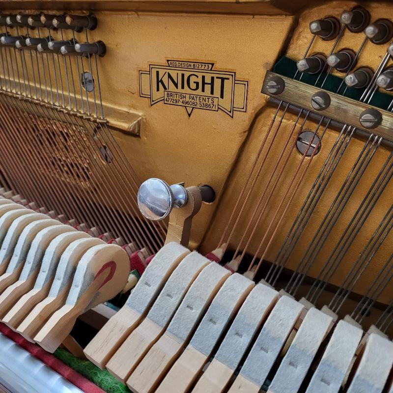 Knight K20 upright Piano in walnut – Gallery image – Roberts Pianos Oxford