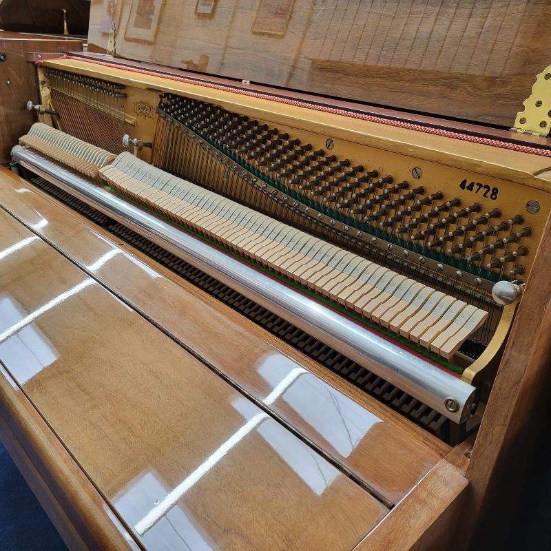 Knight K20 upright Piano in walnut – Gallery image – Roberts Pianos Oxford