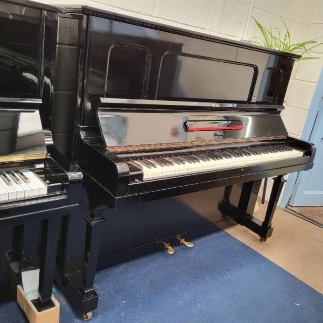 Steinway Model K upright Piano in Ebonised – Inventory thumbnail – Roberts Pianos Oxford
