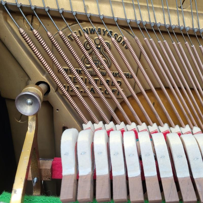 Steinway Model K upright Piano in Ebonised – Gallery image – Roberts Pianos Oxford