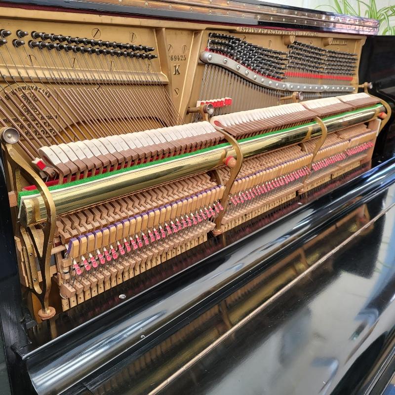Steinway Model K upright Piano in Ebonised – Gallery image – Roberts Pianos Oxford