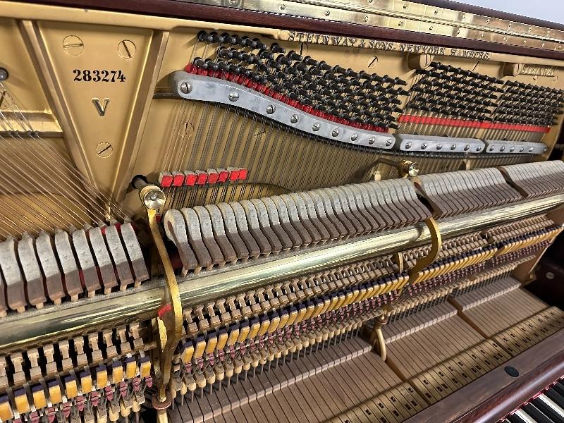 Steinway V upright Piano in mahogany – Gallery image – Roberts Pianos Oxford