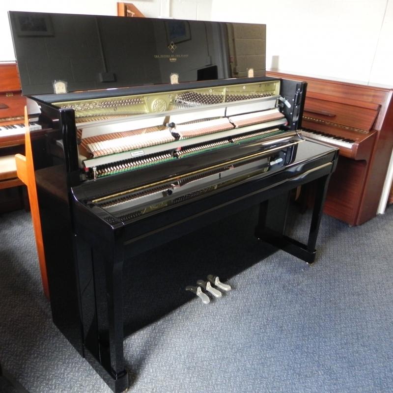 Kawai K-200 upright Piano in Black Gloss – Gallery image – Roberts Pianos Oxford