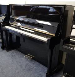 Feurich 122 upright Piano in Black – Inventory thumbnail – Roberts Pianos Oxford