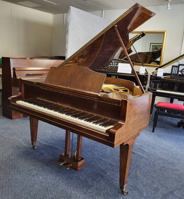 Bluthner style IV grand Piano in light mahogany – Inventory thumbnail – Roberts Pianos Oxford