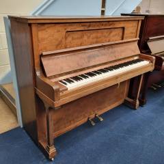 Grotrian Steinweg 120 upright Piano in mahogany – Inventory thumbnail – Roberts Pianos Oxford