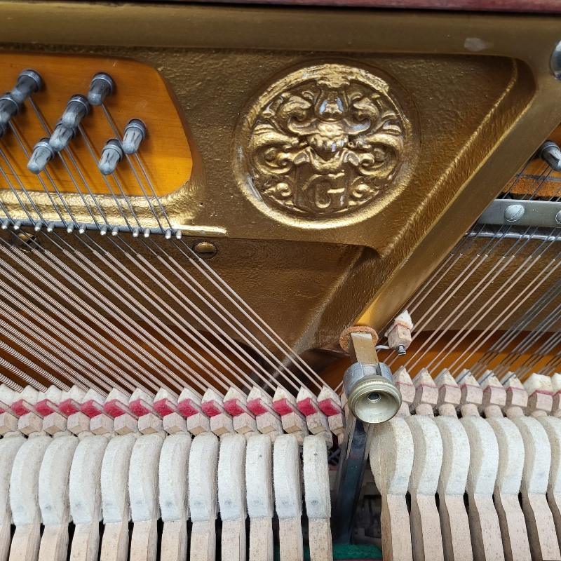 Grotrian Steinweg 120 upright Piano in mahogany – Gallery image – Roberts Pianos Oxford