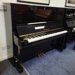 Yamaha U3 upright Piano in black polyester – Inventory thumbnail – Roberts Pianos Oxford