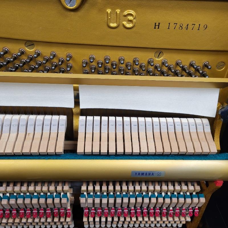 Yamaha U3H upright Piano in black polyester – Gallery image – Roberts Pianos Oxford