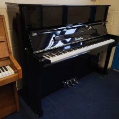 Wendl & Lung 122 upright Piano in Black – Inventory thumbnail – Roberts Pianos Oxford