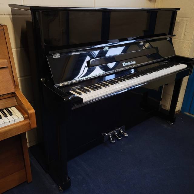 Wendl & Lung 122 upright Piano in Black – Inventory thumbnail – Roberts Pianos Oxford