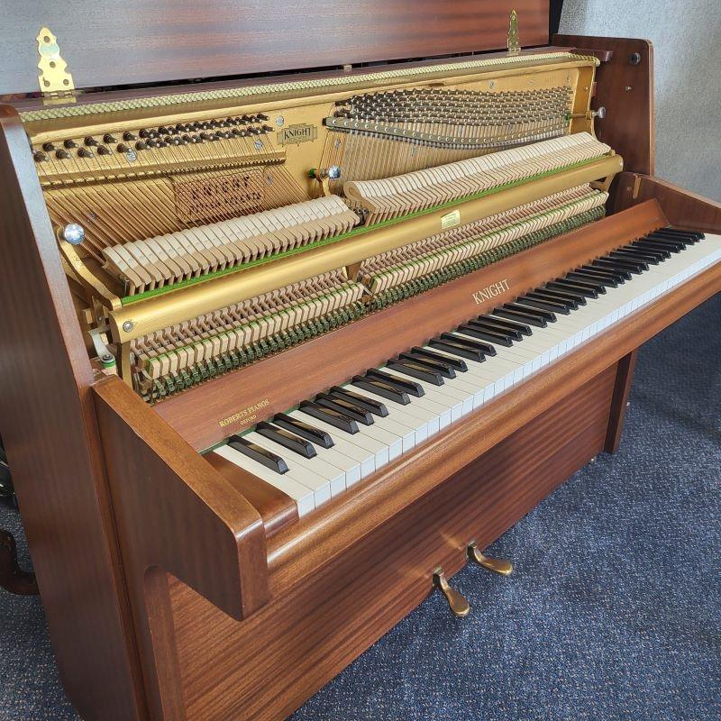 Knight K6 upright Piano in Mahogany – Gallery image – Roberts Pianos Oxford