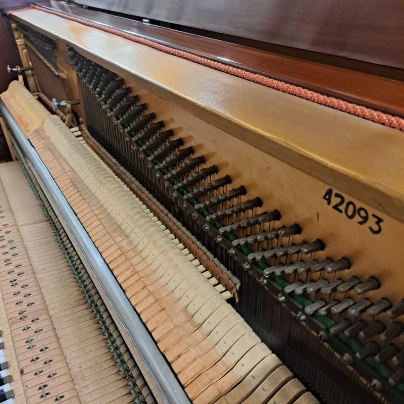 Knight K10 upright Piano in mahogany – Gallery image – Roberts Pianos Oxford
