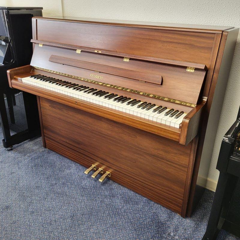 German Feurich 116 upright Piano in mahogany – Featured image – Roberts Pianos Oxford