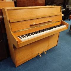 Kemble Compact upright Piano in medium mahogany – Inventory thumbnail – Roberts Pianos Oxford