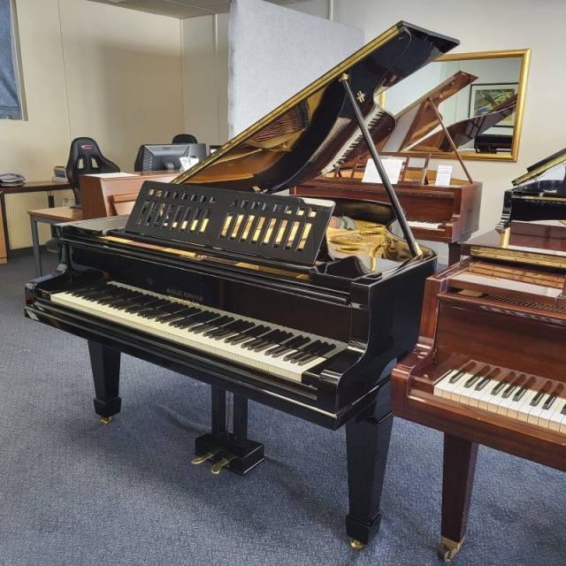 August Forster III grand Piano in Black polyester – Inventory thumbnail – Roberts Pianos Oxford