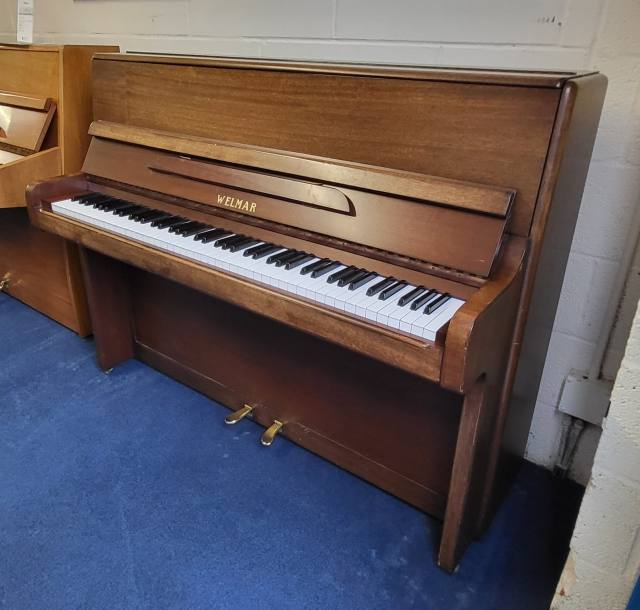 Welmar upright Piano in mahogany – Inventory thumbnail – Roberts Pianos Oxford