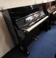 Yamaha U1D upright Piano in black polyester – Inventory thumbnail – Roberts Pianos Oxford
