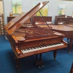Bechstein V grand Piano in burr walnut – Inventory thumbnail – Roberts Pianos Oxford