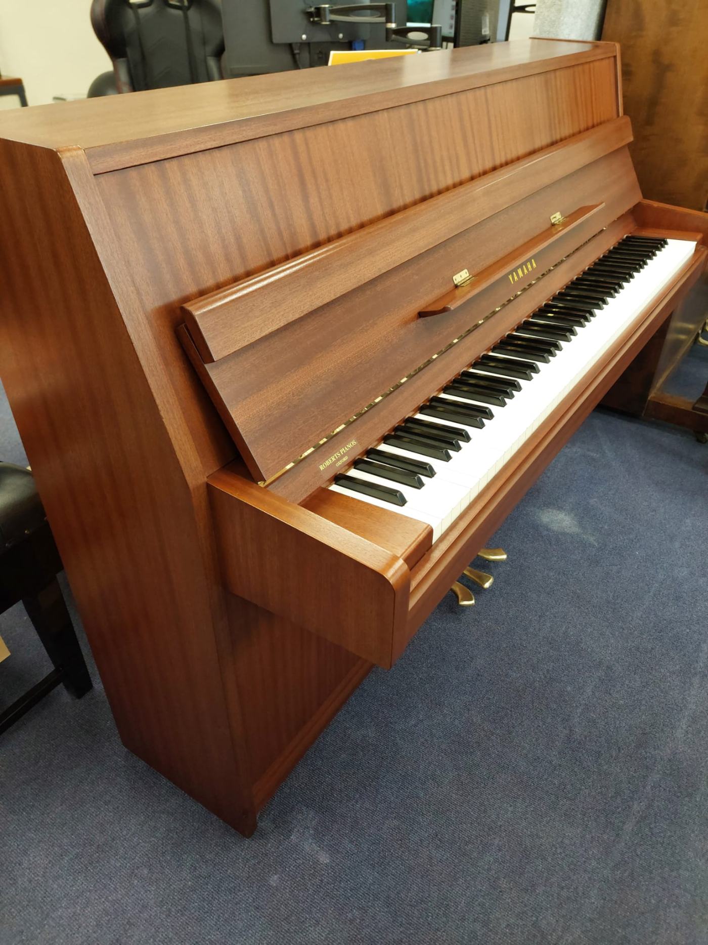 Yamaha M5J upright Piano in Mahogany – Featured image – Roberts Pianos Oxford
