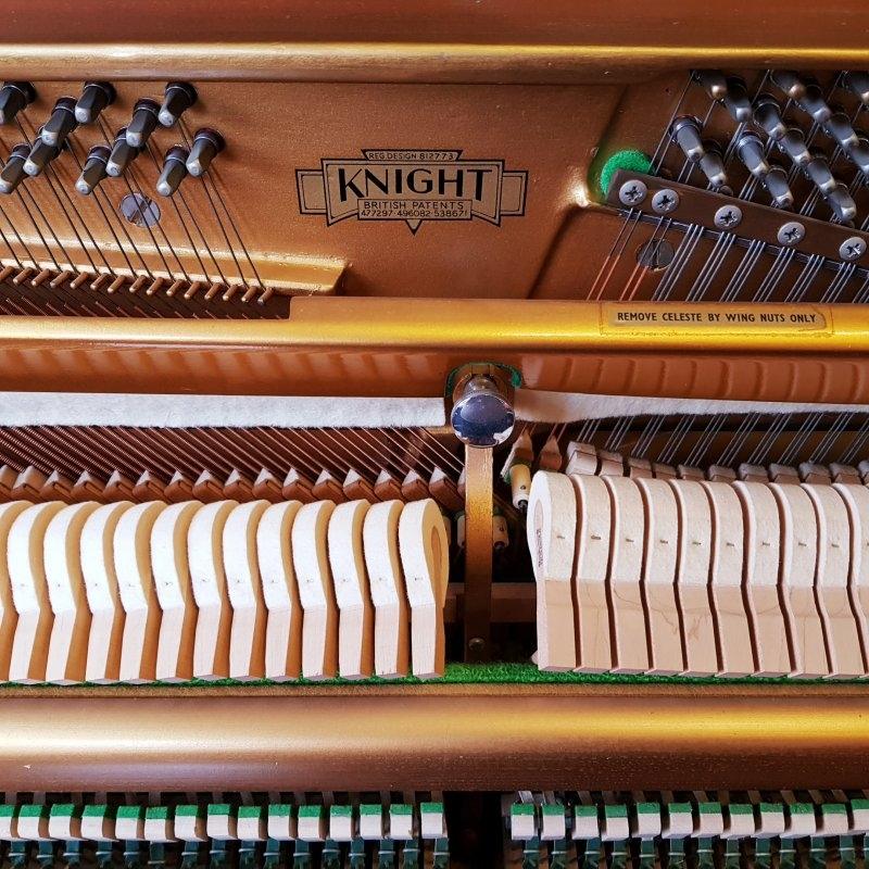Knight K10 upright Piano in mahogany – Gallery image – Roberts Pianos Oxford