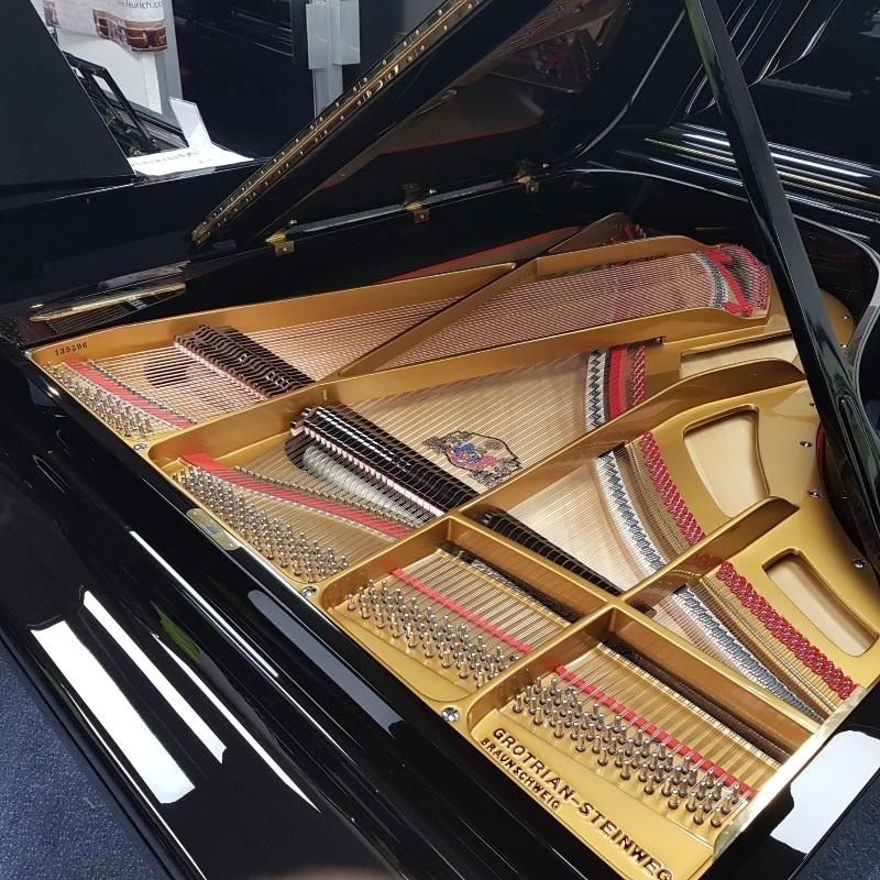 Grotrian Steinweg 192 grand Piano in Black – Gallery image – Roberts Pianos Oxford