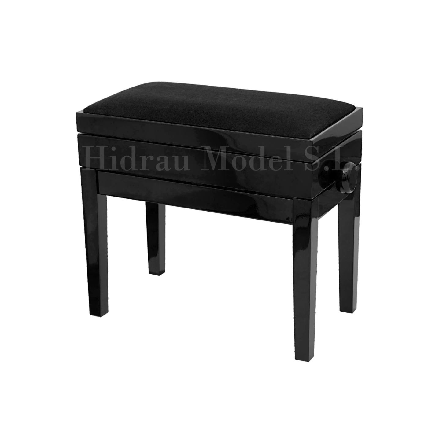 Hidrau Cambridge Stool stool Piano in Bright black – Featured image – Roberts Pianos Oxford