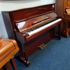 Boston 118 upright Piano in Mahogany – Inventory thumbnail – Roberts Pianos Oxford