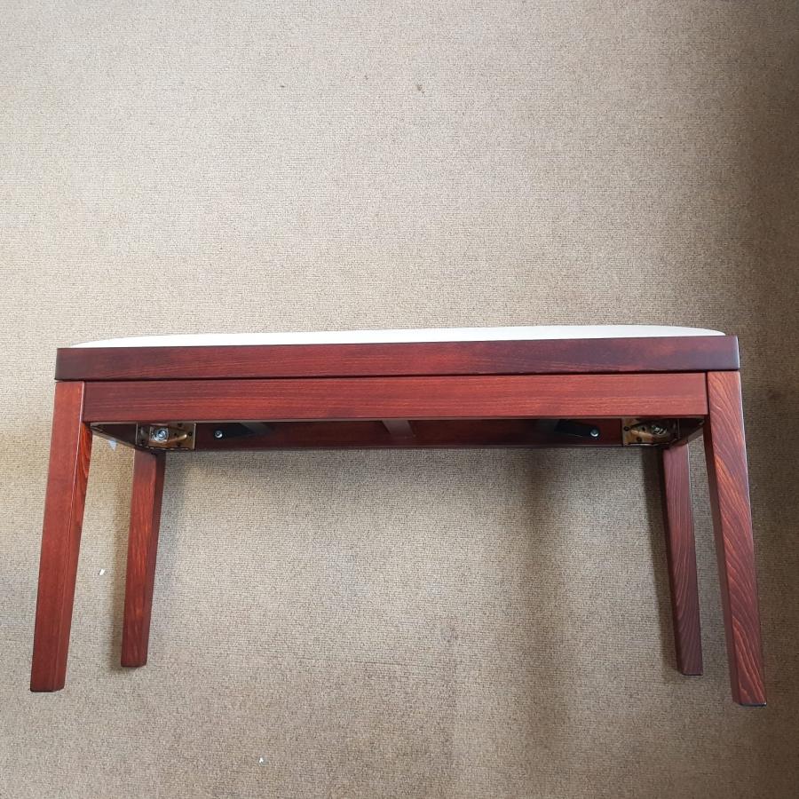 Hidrau Geneva Stool stool Piano in mahogany bur – Gallery image – Roberts Pianos Oxford