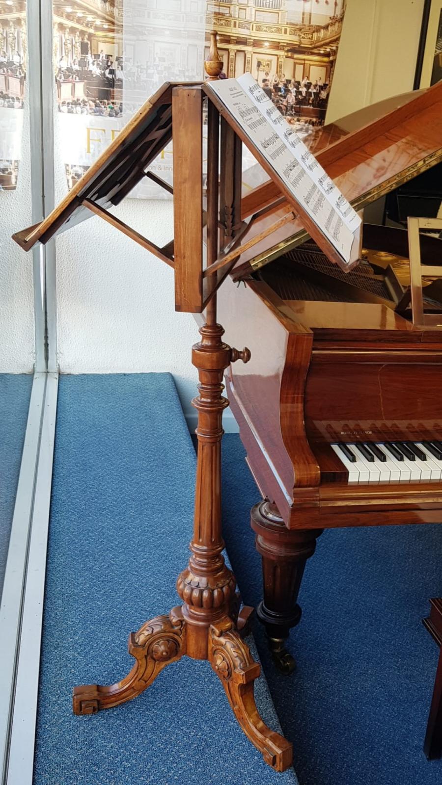 Antique Victoria Double Music Stand accessory Piano in Rosewood – Gallery image – Roberts Pianos Oxford