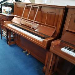 Grotrian Steinweg 130 upright Piano in Mahogany – Inventory thumbnail – Roberts Pianos Oxford