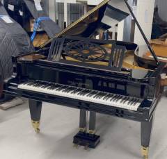 Grotrian Steinweg 223 grand Piano in Black Polyester – Inventory thumbnail – Roberts Pianos Oxford