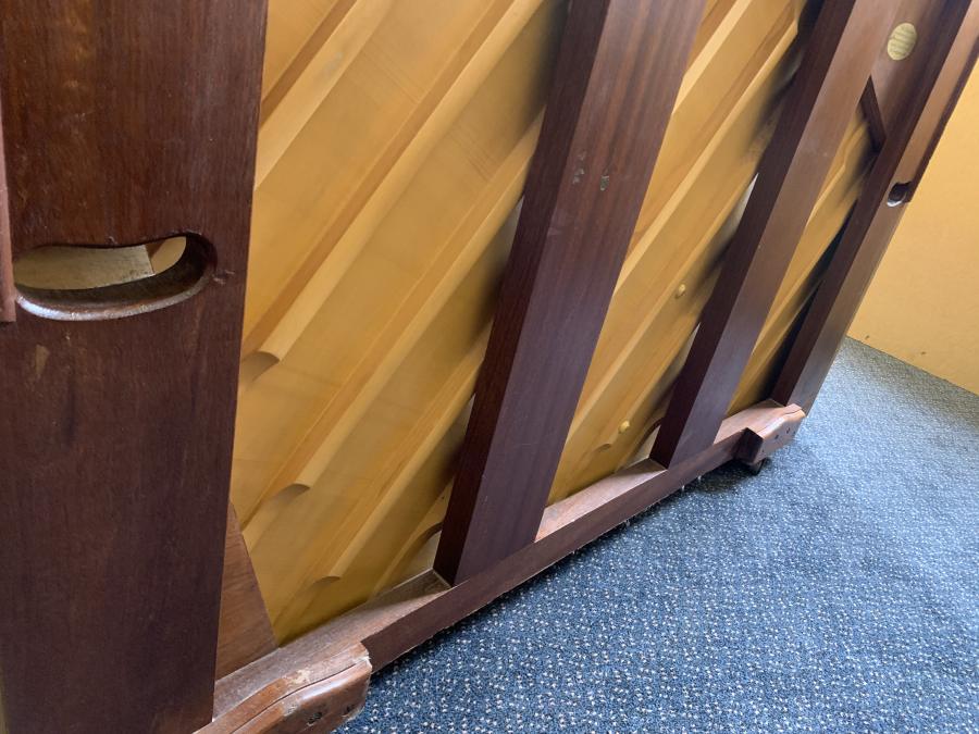 Knight K20 upright Piano in Teak or light mahogany – Gallery image – Roberts Pianos Oxford