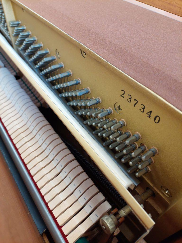 Kemble Prestige upright Piano in Walnut – Gallery image – Roberts Pianos Oxford