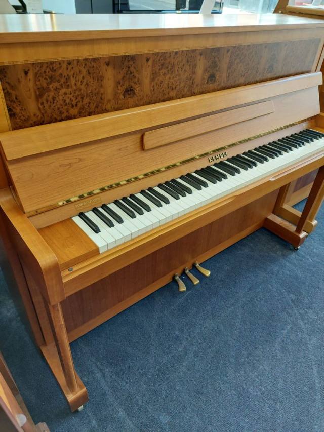 Kemble Prestige upright Piano in Walnut – Inventory thumbnail – Roberts Pianos Oxford