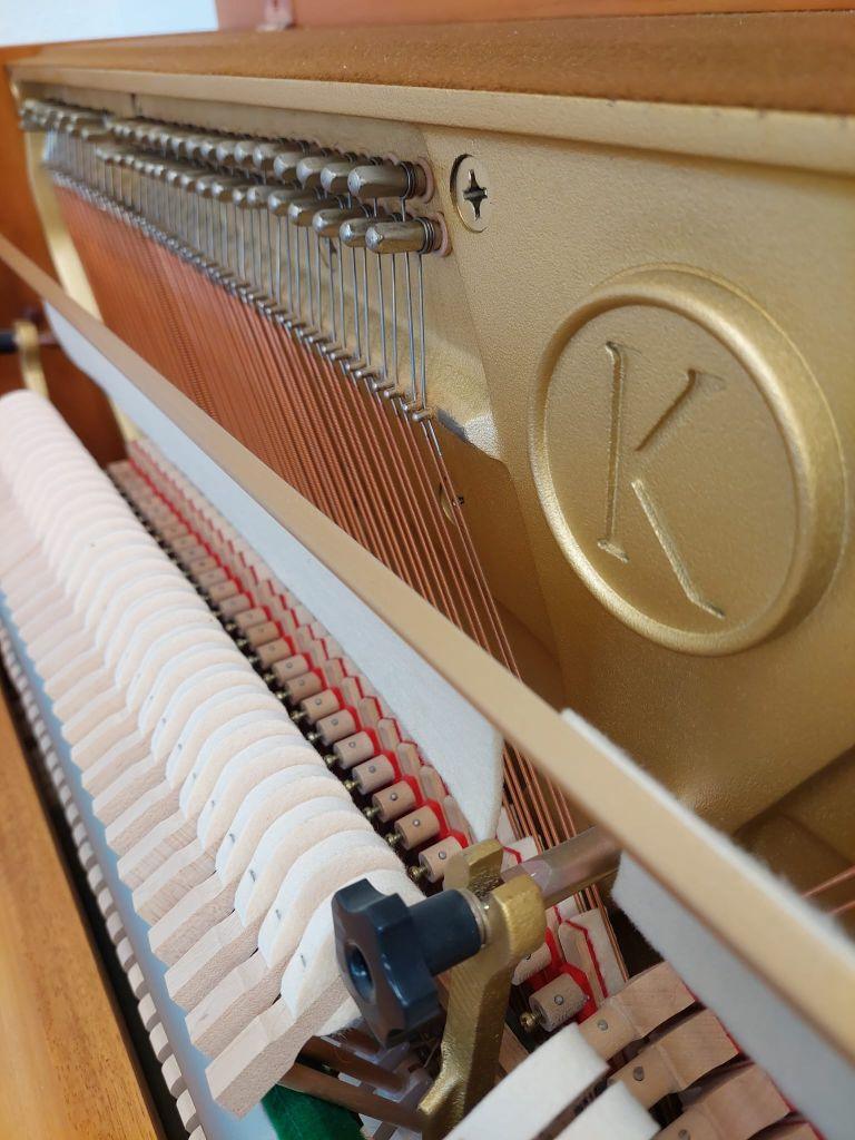 Kemble Prestige upright Piano in Walnut – Gallery image – Roberts Pianos Oxford