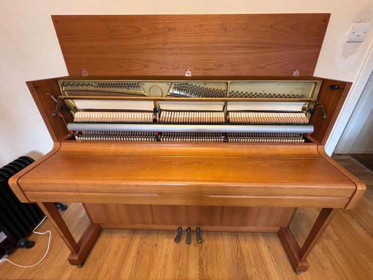 Kemble Prestige upright Piano in Walnut – Gallery image – Roberts Pianos Oxford