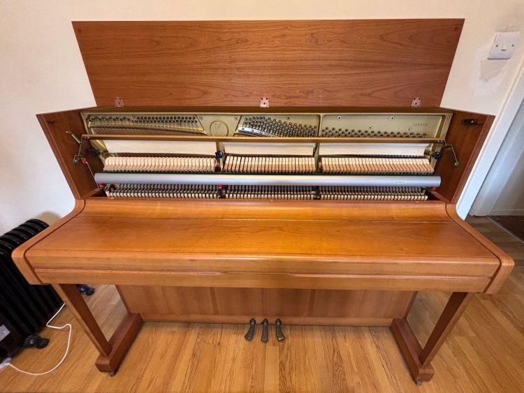 Kemble Prestige upright Piano in Walnut – Gallery image – Roberts Pianos Oxford