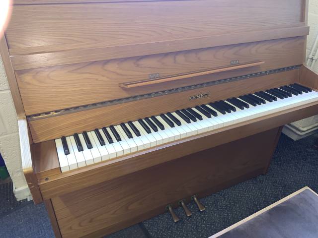 Kemble compact upright Piano in Teak – Inventory thumbnail – Roberts Pianos Oxford