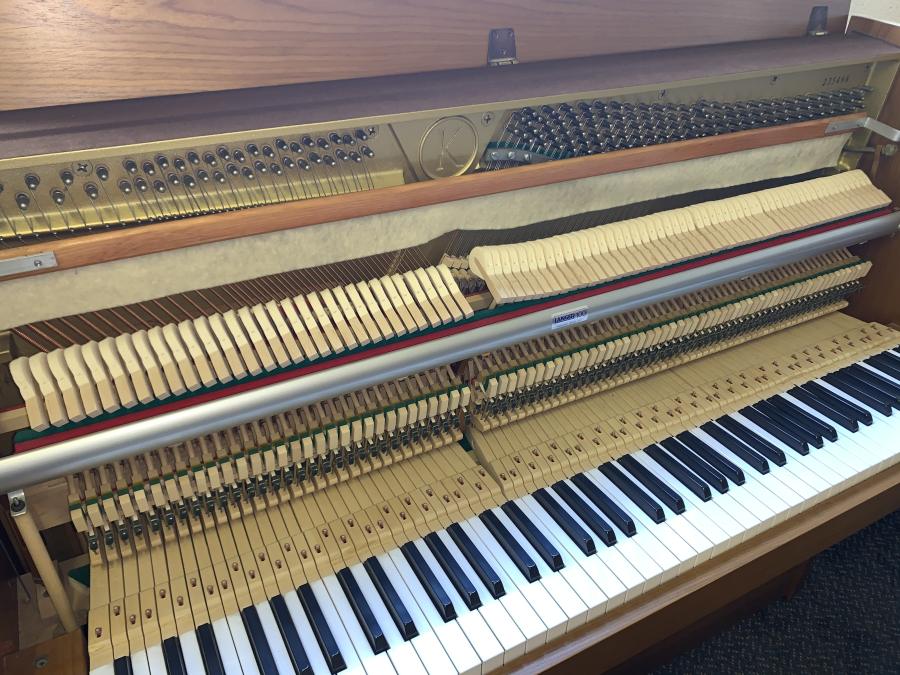 Kemble compact upright Piano in Teak – Gallery image – Roberts Pianos Oxford