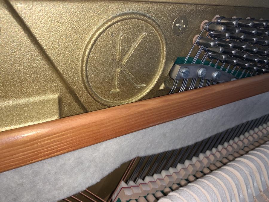 Kemble compact upright Piano in Teak – Gallery image – Roberts Pianos Oxford