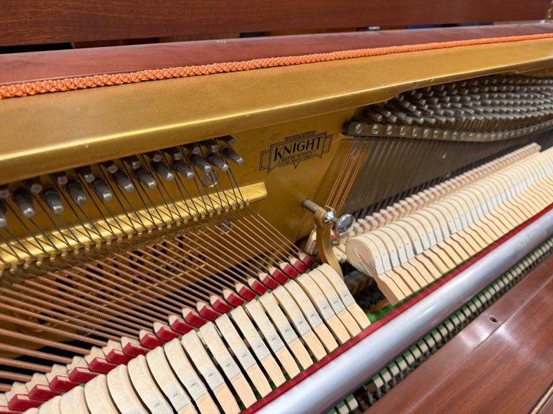Knight K6 upright Piano in Mahogany – Gallery image – Roberts Pianos Oxford
