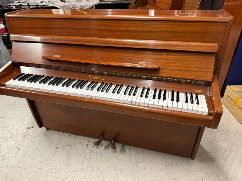 Knight K6 upright Piano in Mahogany – Featured image – Roberts Pianos Oxford